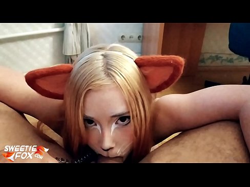 ❤️ Kitsune ngelek kontol jeung cum dina sungut nya ❤️❌ seks super di urang ☑